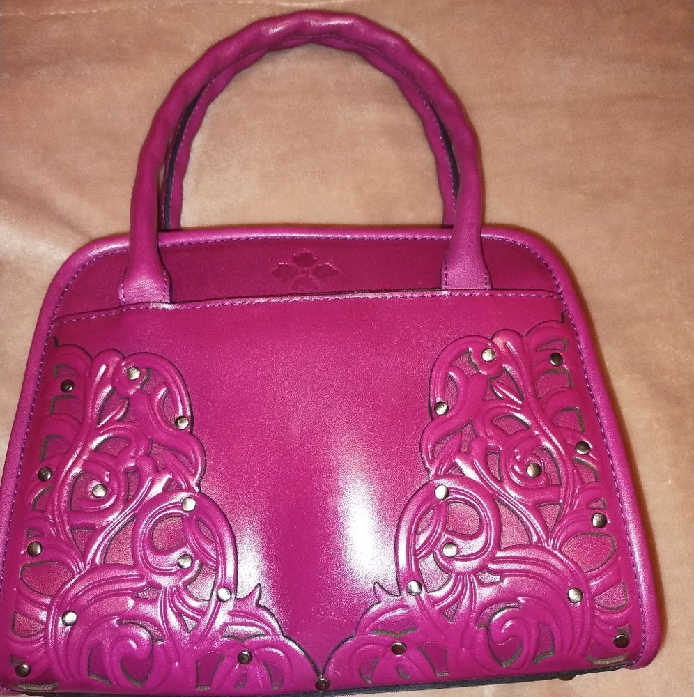 Patricia Nash Rare Fillagree Studded Satchel Bag - Picture 1 of 9